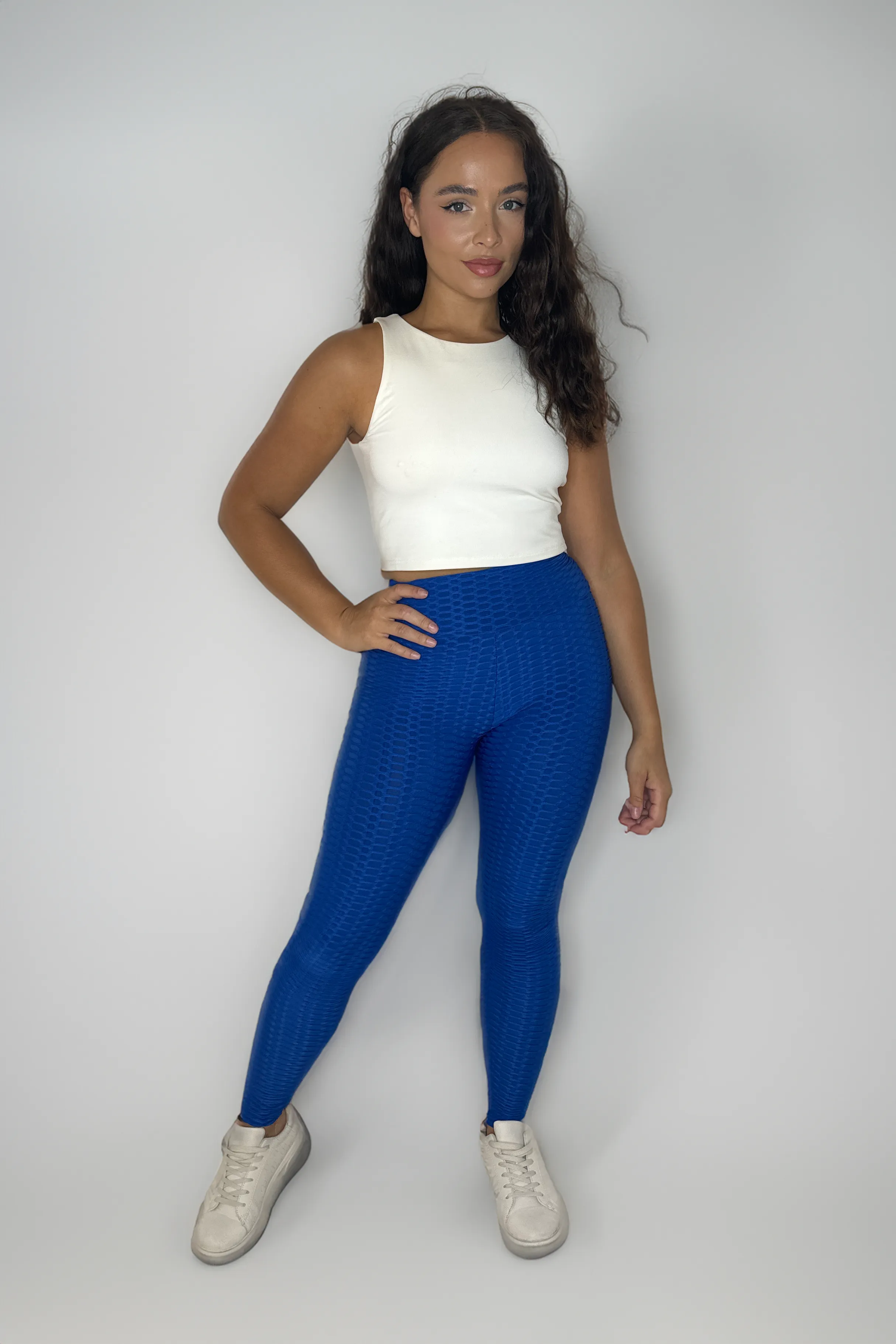 Ruched Textured Stretchty Leggings