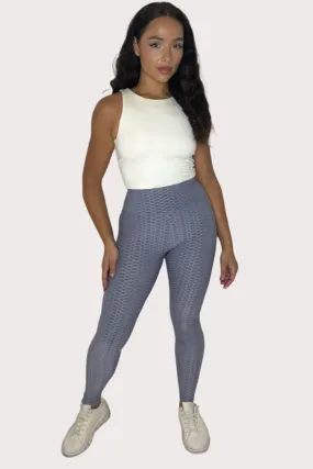Ruched Textured Stretchty Leggings