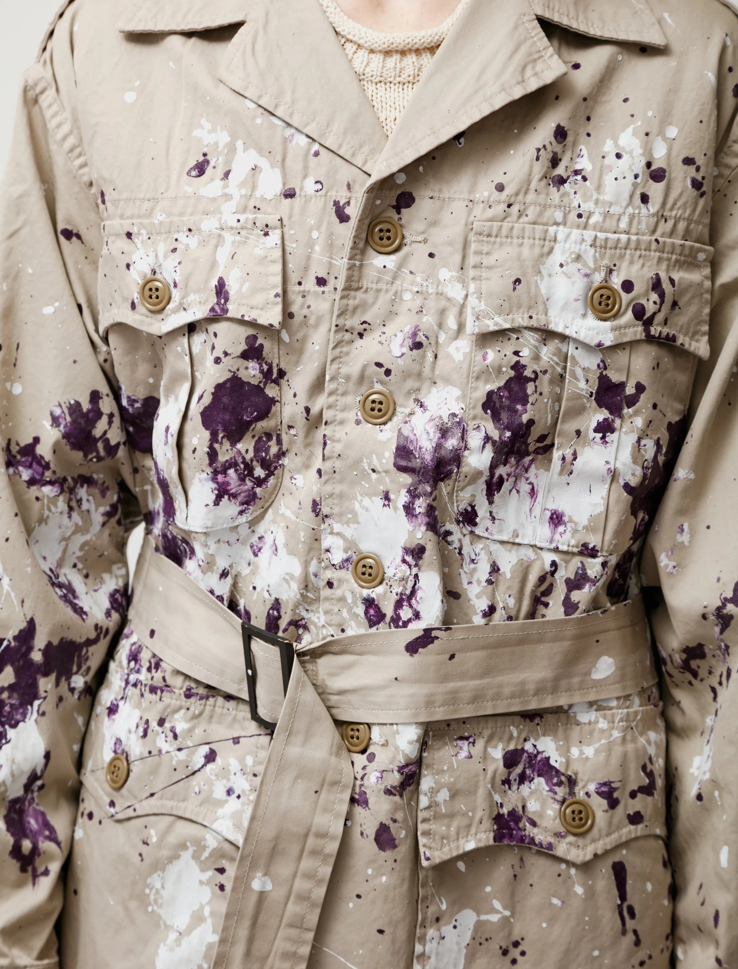 Safari Jacket Paint Splatters