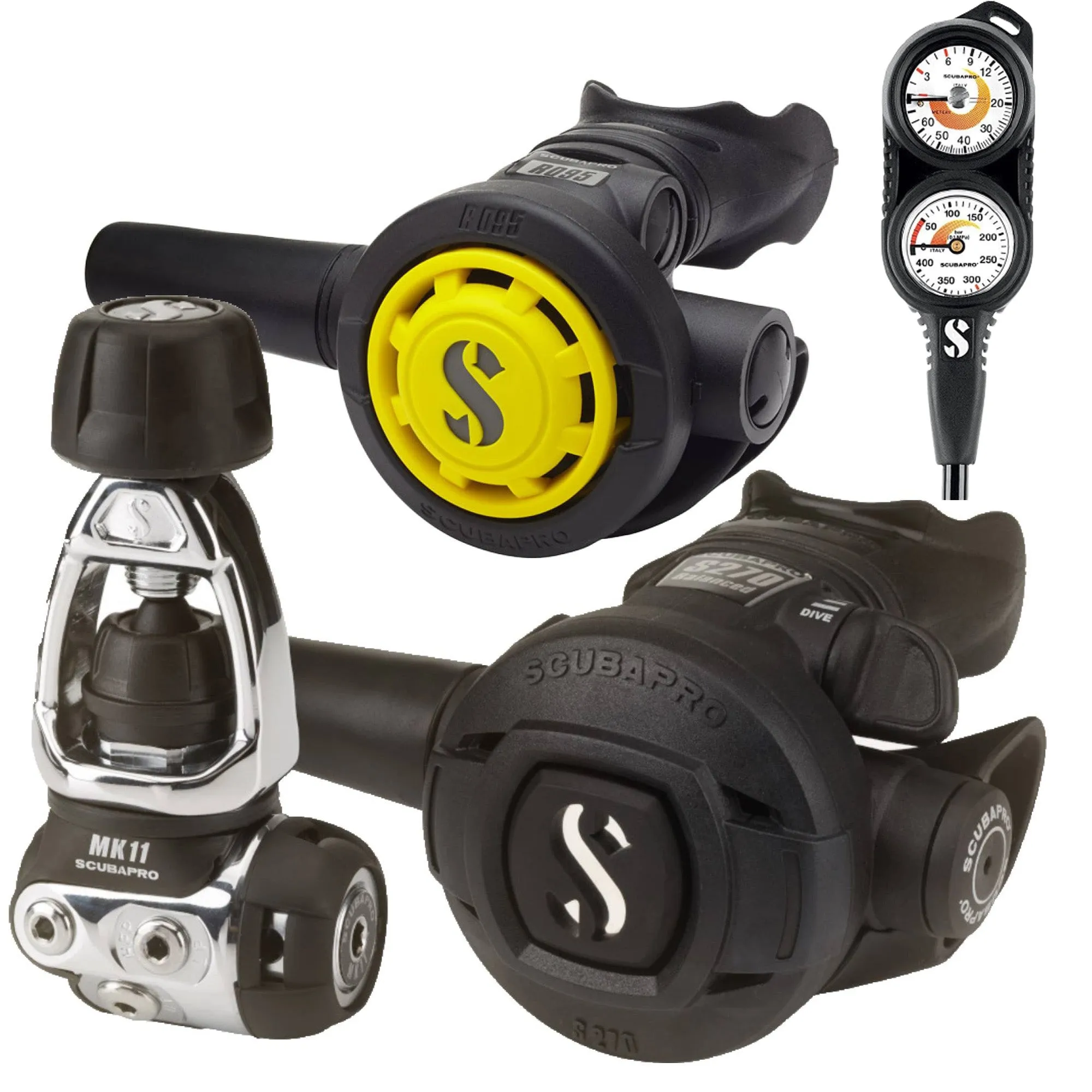 Scubapro MK11 S270 & R095 Octopus Regulator Set