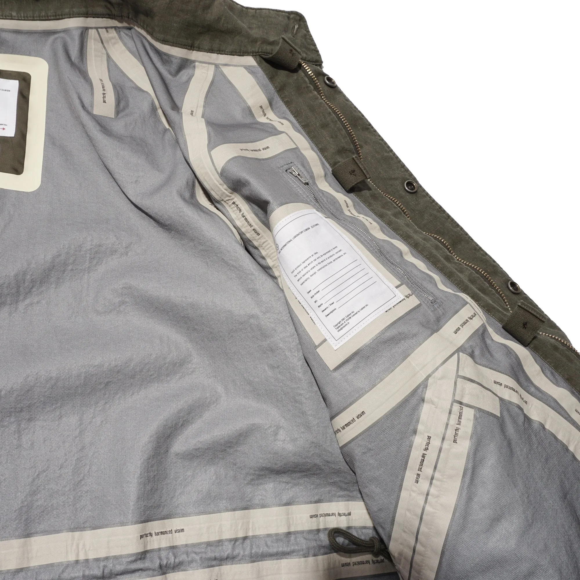 SIX-FIVE FISHTAIL PARKA 3L DMGD "OLIVE"