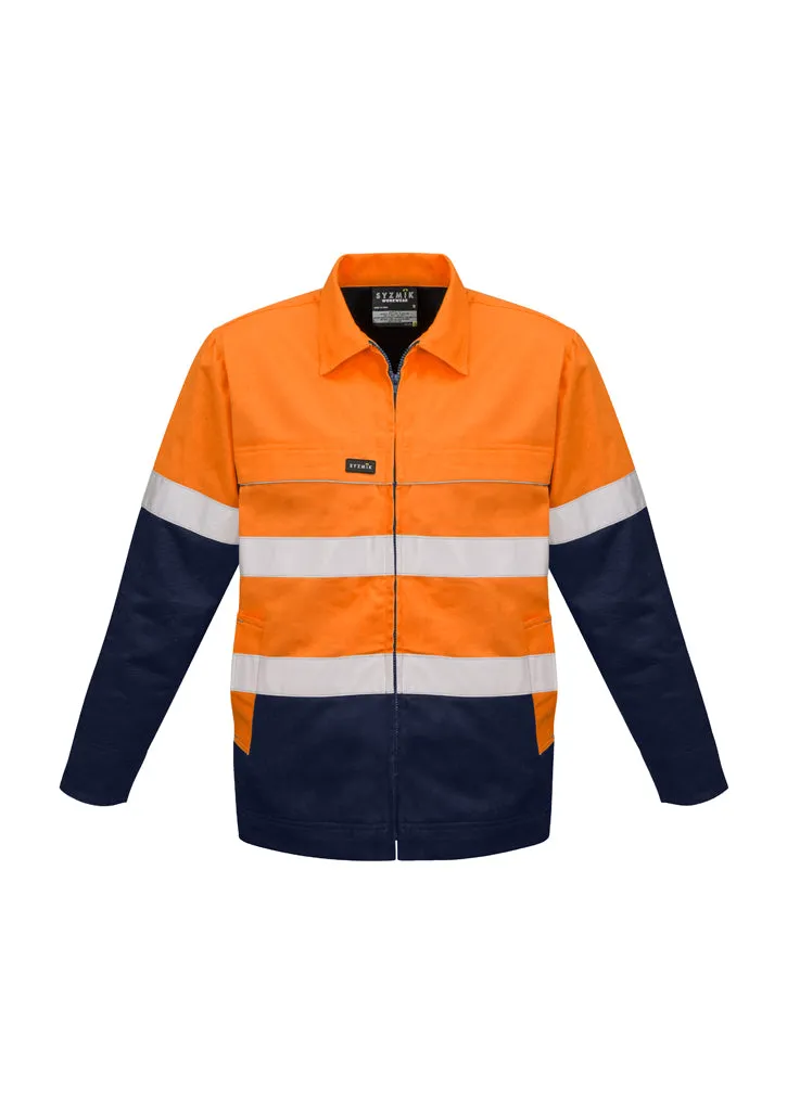 Syzmik Mens Core 2 Tone Cotton Drill Jacket Taped