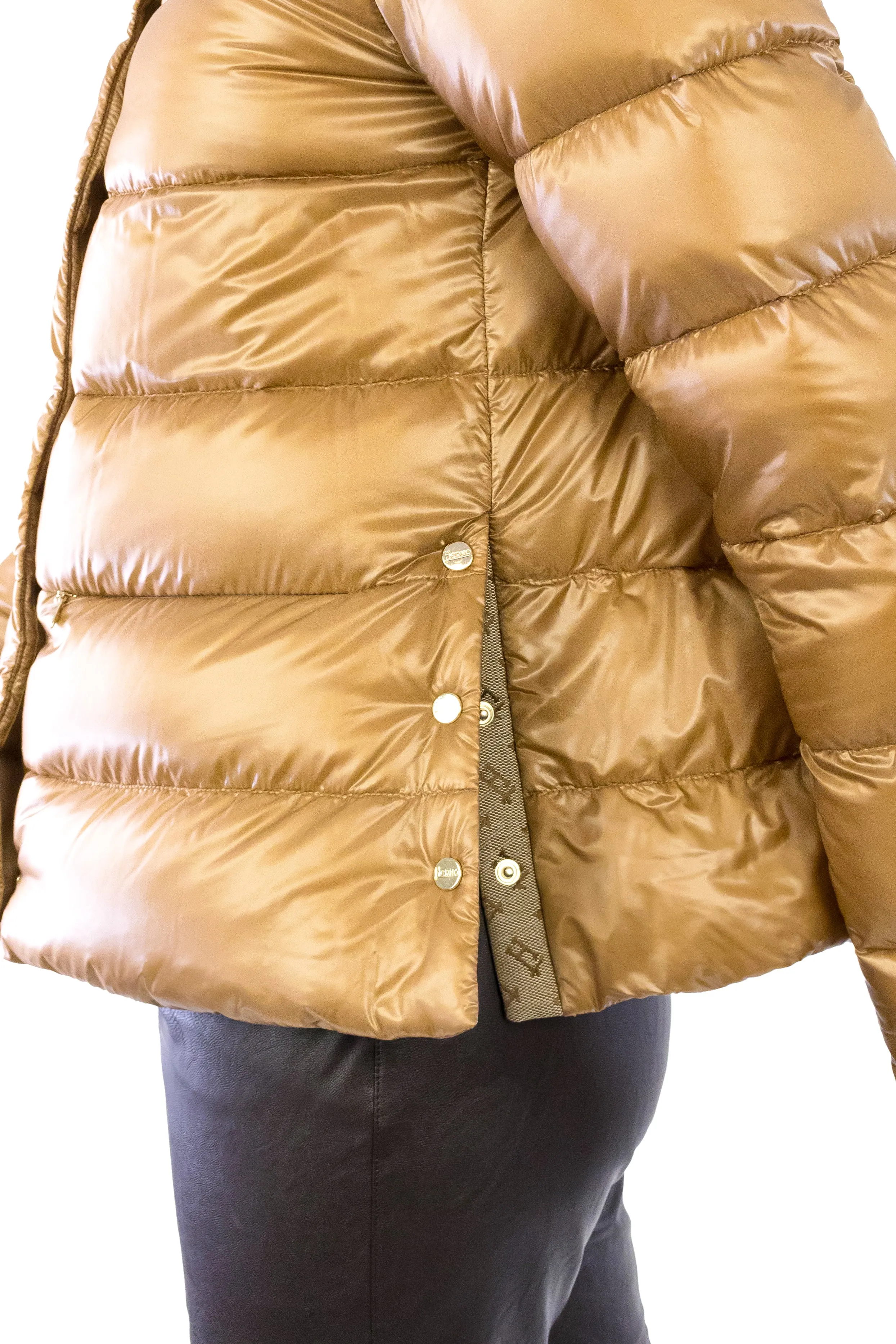 Ultralight Jacket with Side Snaps - Cammello