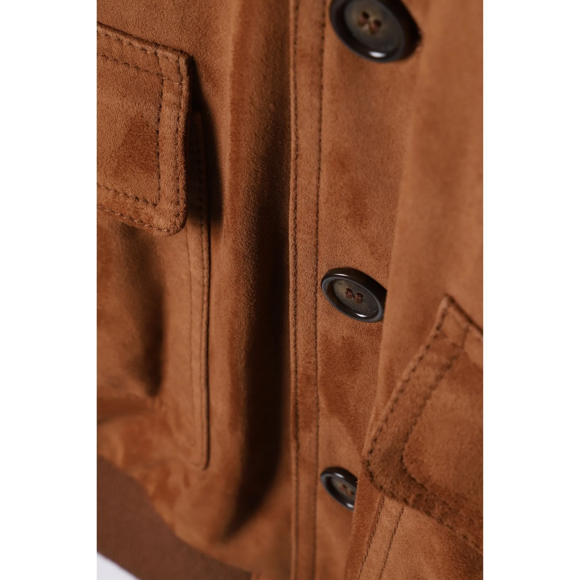 VALSTAR Lined Suede Jacket SANDAL