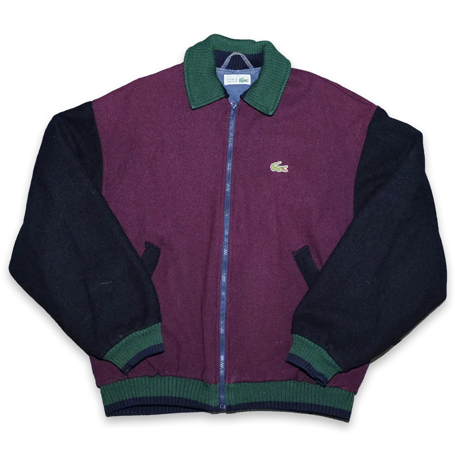 Vintage Lacoste Wool Bomber Jacket Medium