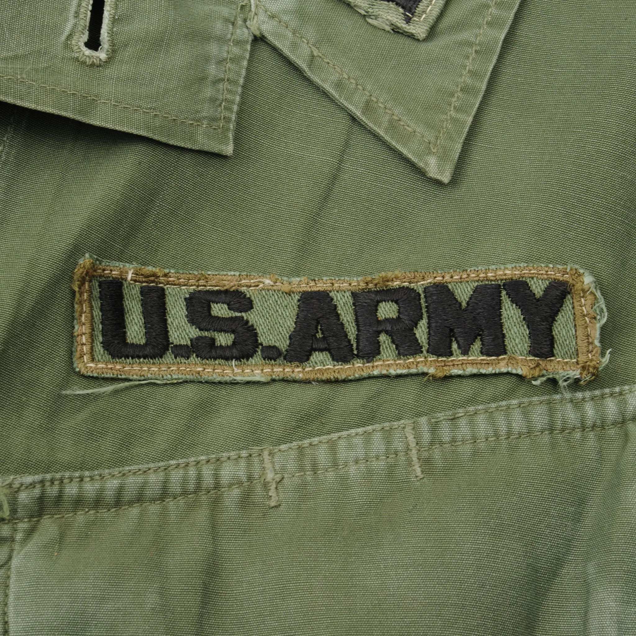 VINTAGE US ARMY TROPICAL COMBAT JACKET 3RD PATTERN 1967 VIETNAM WAR MEDIUM Long