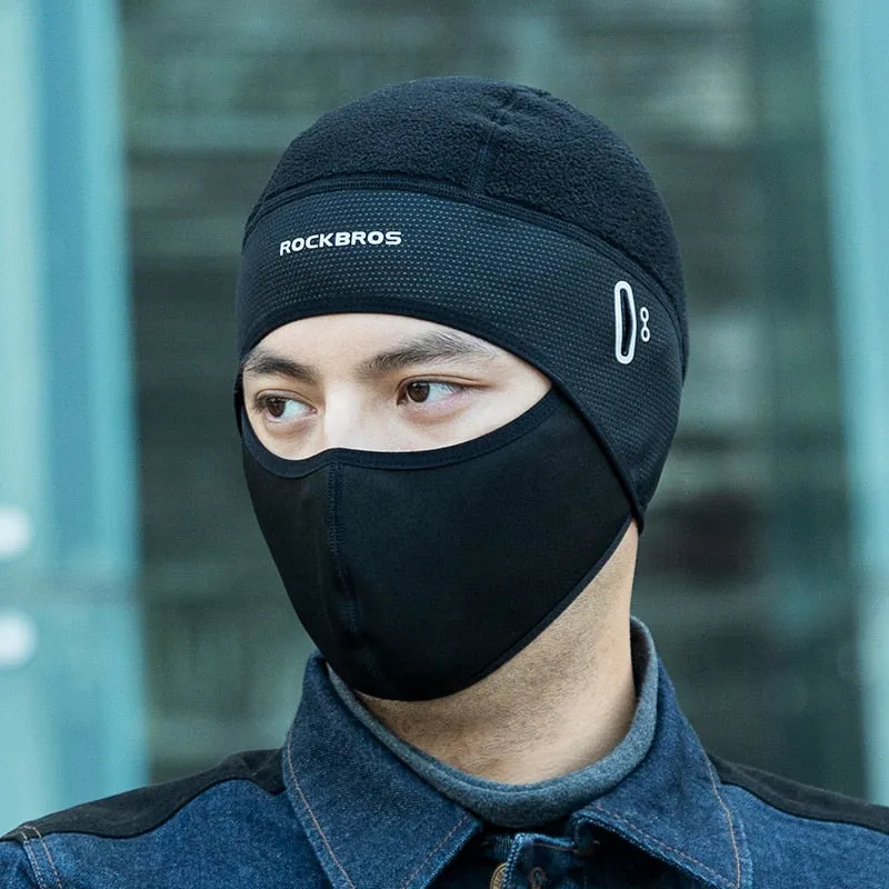 Winter Caps Bike Balaclava Bicycle Cap Glasses Hole   Bandana Sports Running Headband Windproof Riding Keep warm Mask