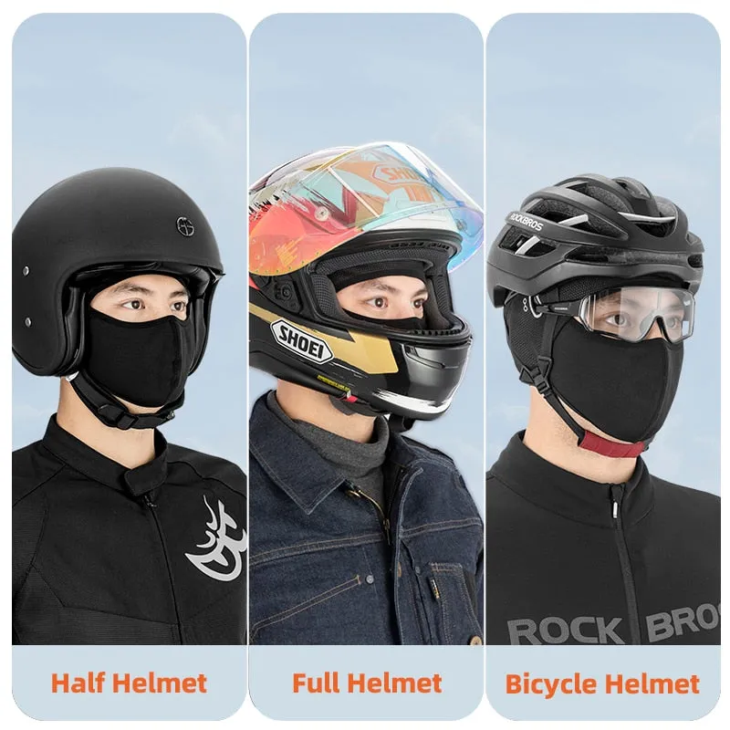 Winter Caps Bike Balaclava Bicycle Cap Glasses Hole   Bandana Sports Running Headband Windproof Riding Keep warm Mask