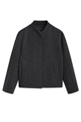 Wool Blend Bomber Jacket