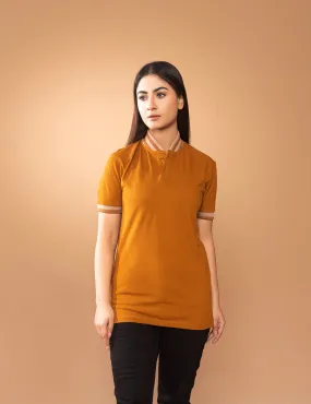 Yellow Mustard Women Polo Shirt
